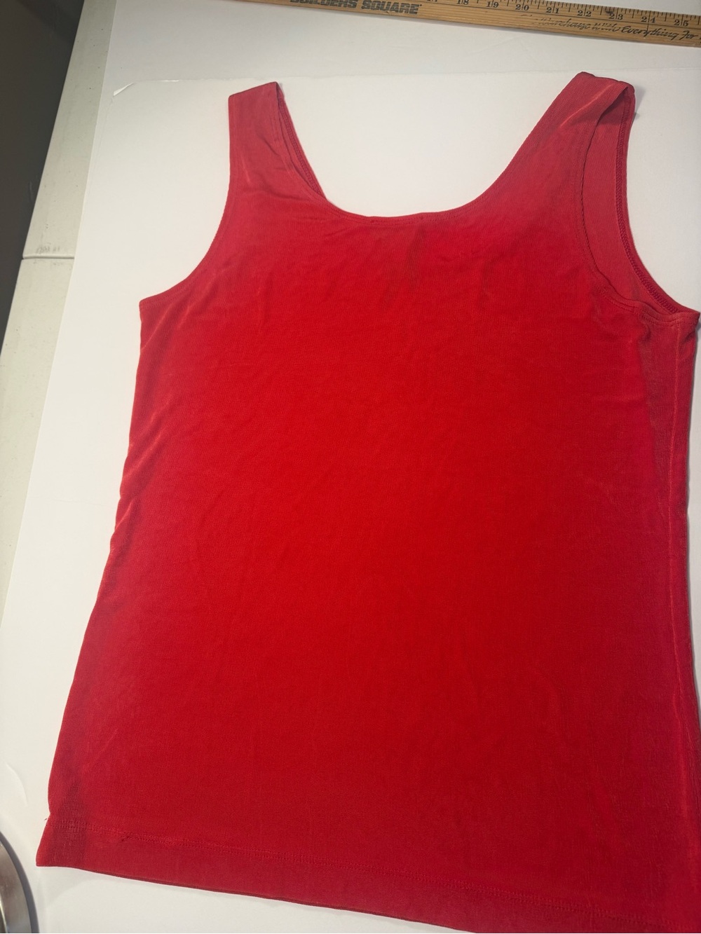 Chico's Red Scoop Neck Tank Top - Women's - Picture 3 of 3